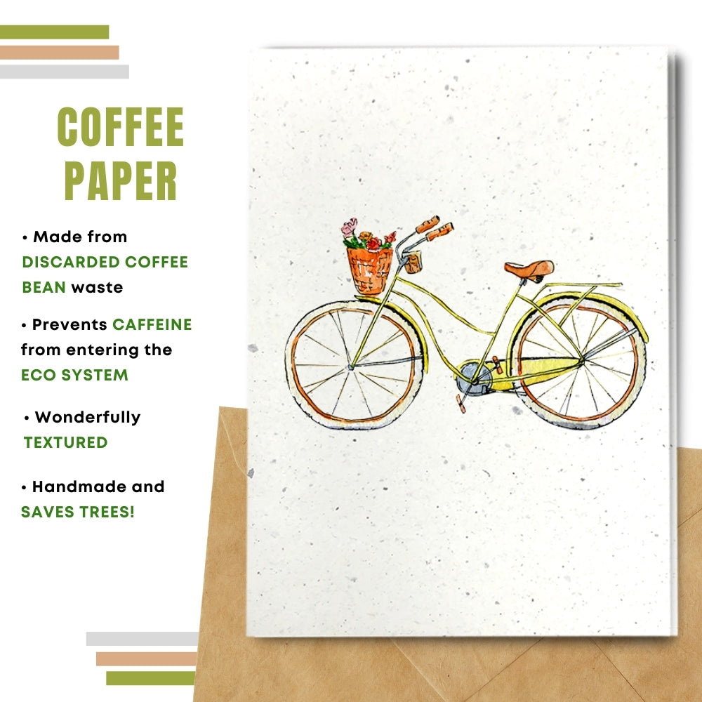 General Blank Card  - Yellow Bike