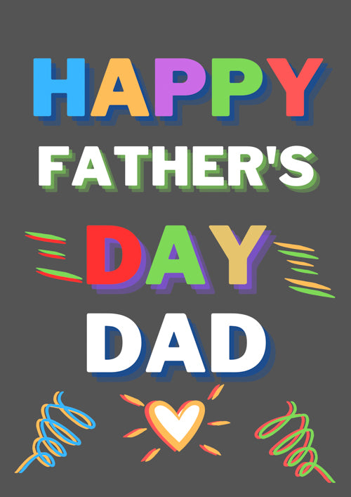General Dad Fathers Day Card Personalisation