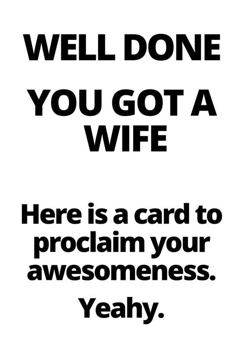 Humour Wife Card Personalisation