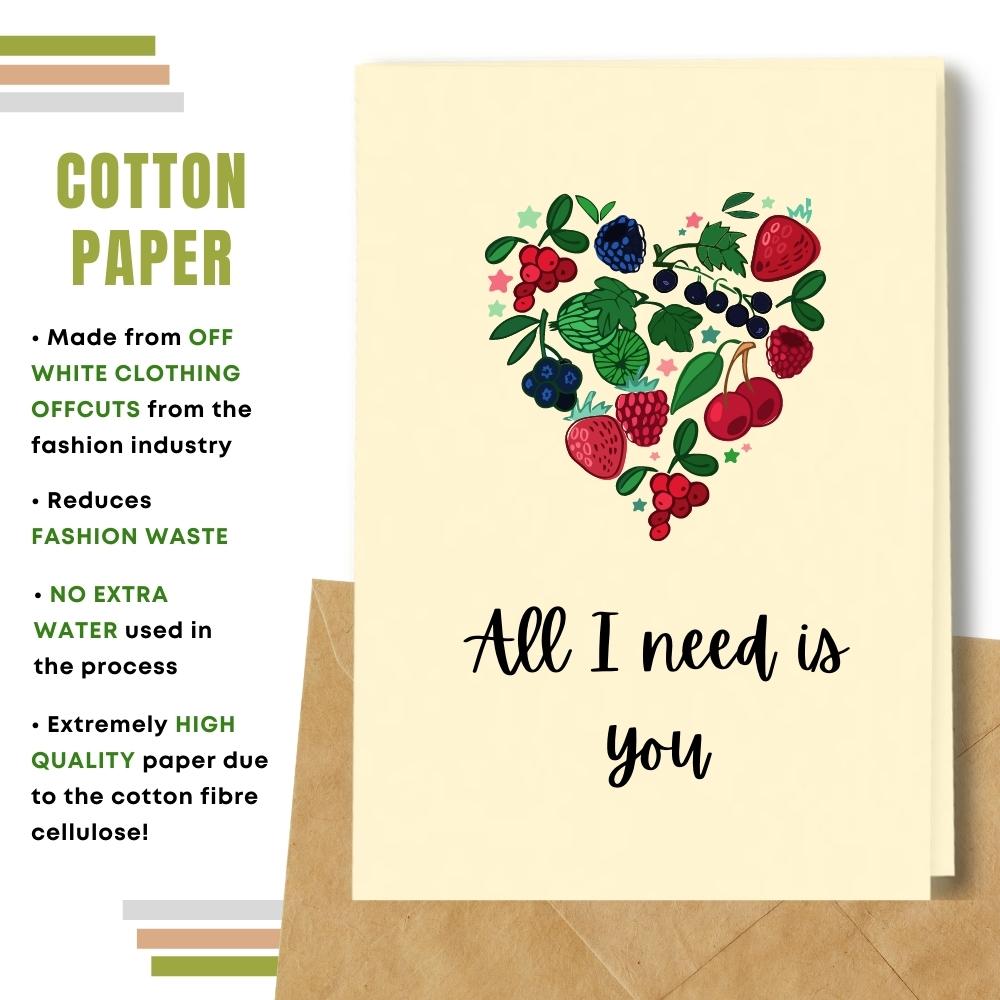 Cutie One I Love Card - All I Need Is You