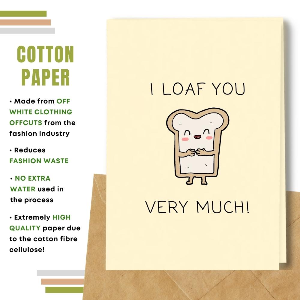 Funny One I Love Card  - I Loaf You