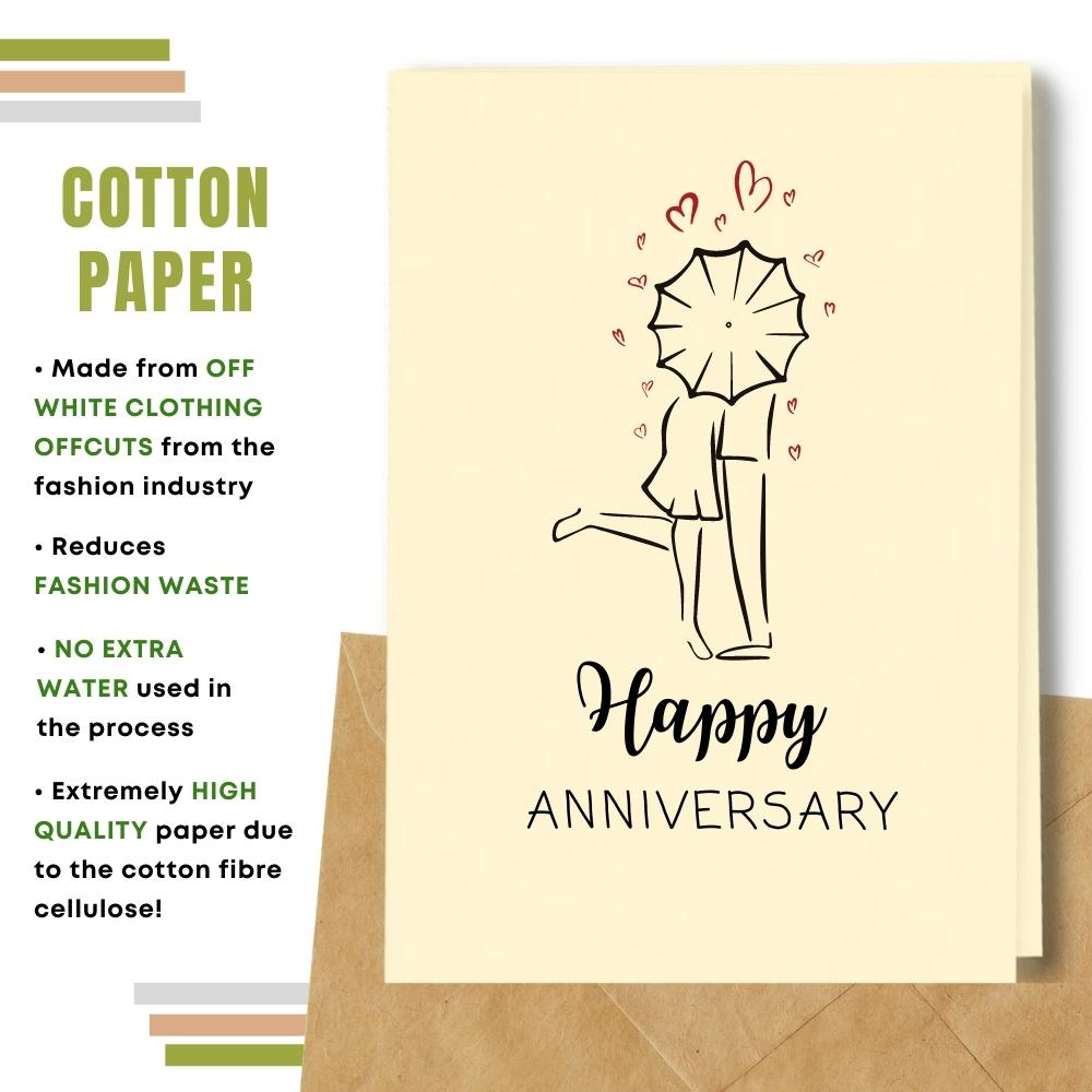 General Anniversary Card - Kissing In The Rain