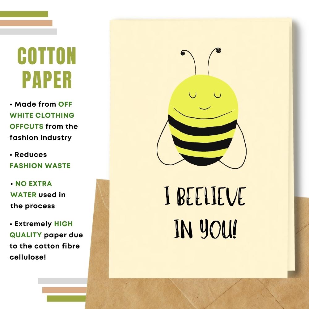 General Good Luck Card - I Beelieve In You