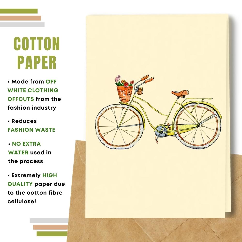 General Blank Card  - Yellow Bike