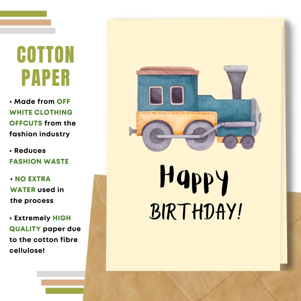 Children Birthday Card - Toy Train