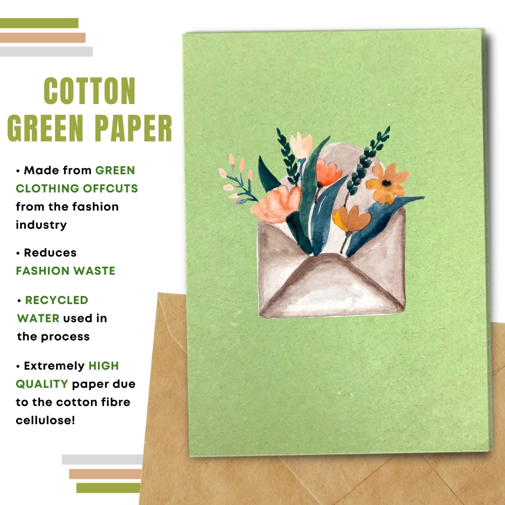 General Blank Card - Flowery Mail