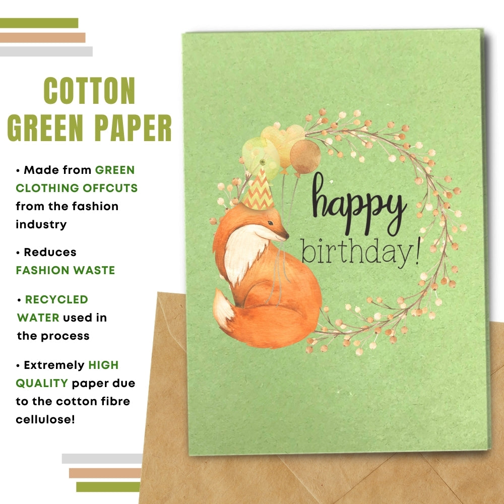 General Birthday Card - Happy Fox