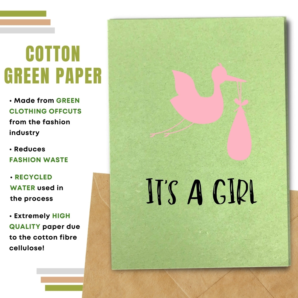 New Baby Card - It's a Girl!