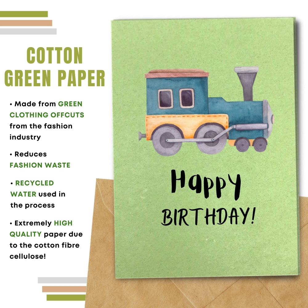 Children Birthday Card - Toy Train