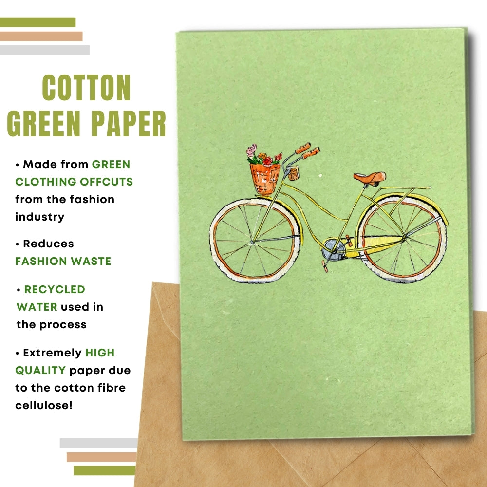 General Blank Card  - Yellow Bike