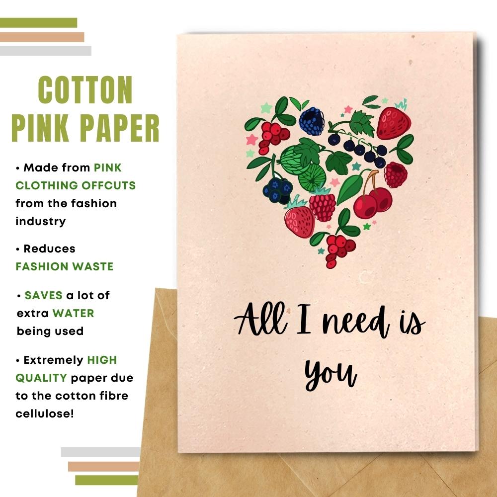 Cutie One I Love Card - All I Need Is You