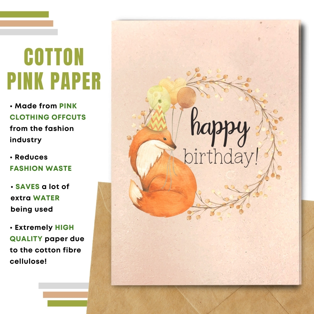 General Birthday Card - Happy Fox