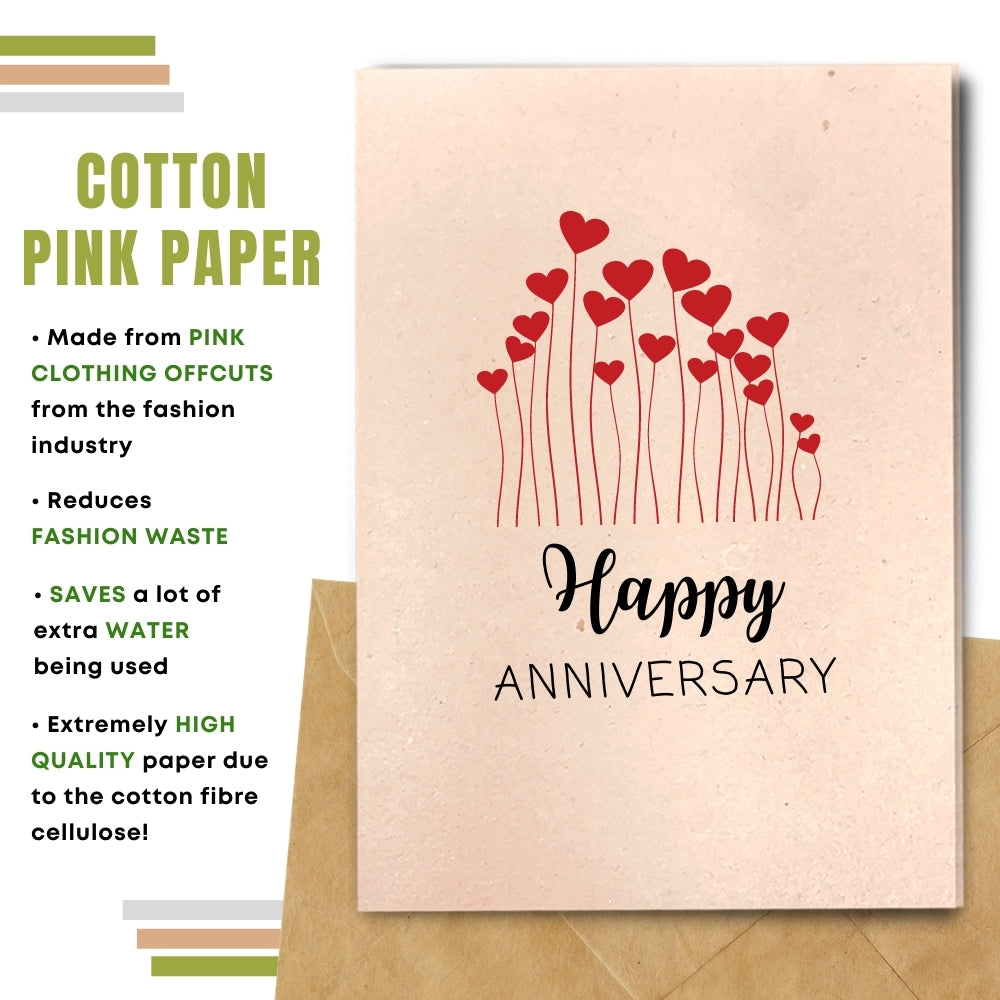 General Anniversary Card - Heart Field