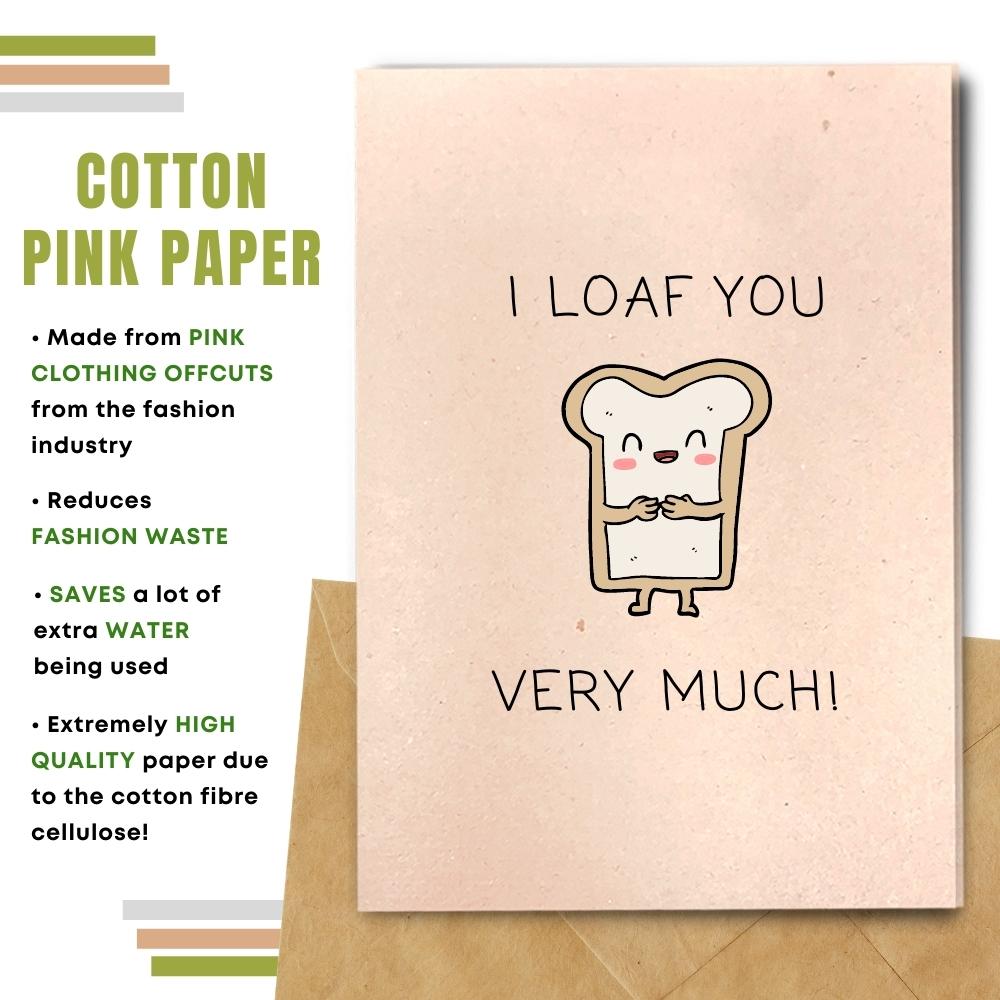 Funny One I Love Card  - I Loaf You
