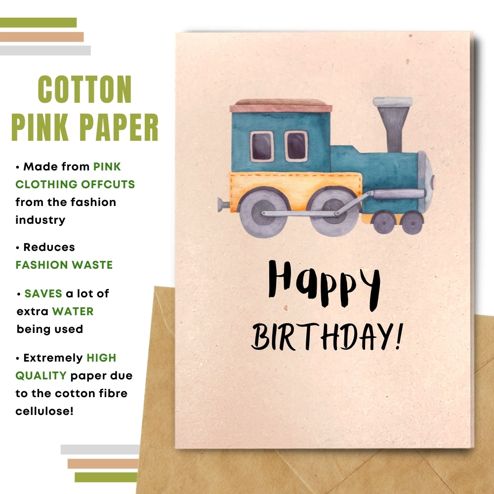 Children Birthday Card - Toy Train