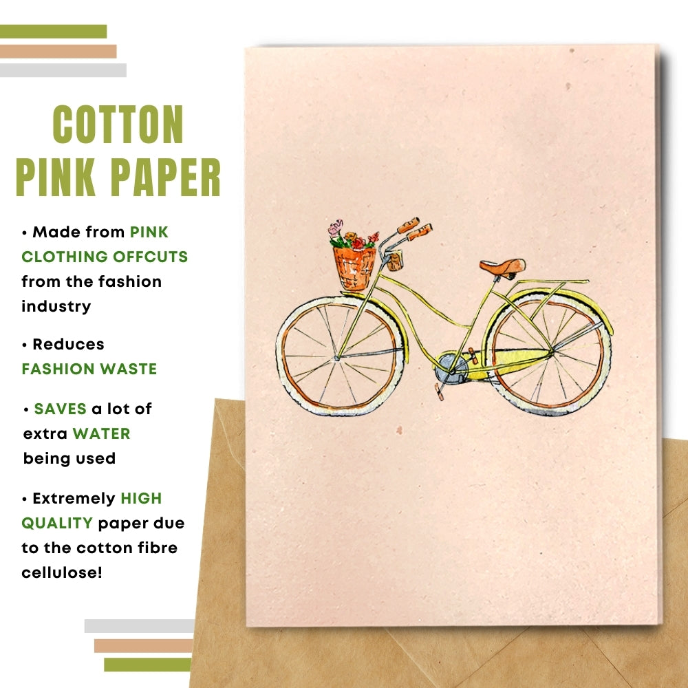 General Blank Card  - Yellow Bike