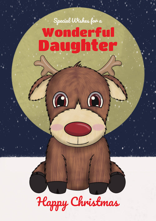 Special Daughter Christmas Card Personalisation