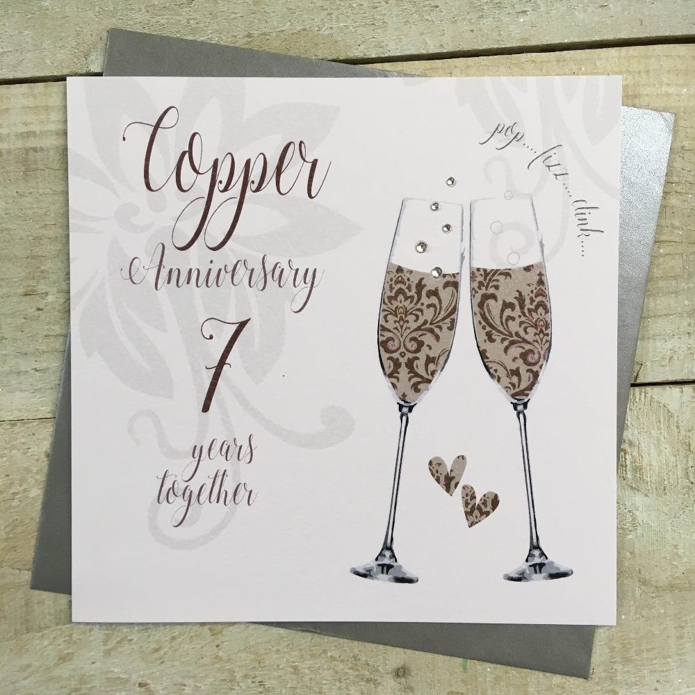 Anniversary Card - Copper / 7 Years Together