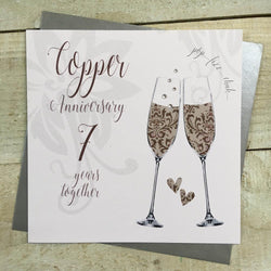 Anniversary Card - Copper / 7 Years Together