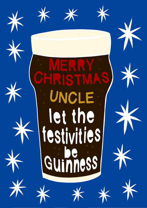 Funny Uncle Christmas Card Personalisation
