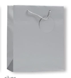 Gift Bag -  Large / Silver & With Gift Tag