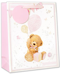 Gift Bag -  Large / Baby Girl & With Gift Tag