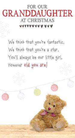 Granddaughter Christmas Card