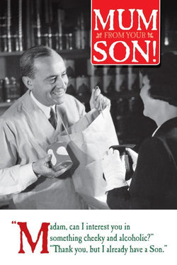 Mum From Your Son Humour Christmas Card