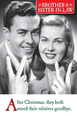 Brother And Sister In Law Humour Christmas Card