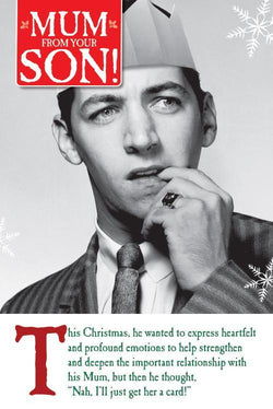 Mum Form Your Son Christmas Card