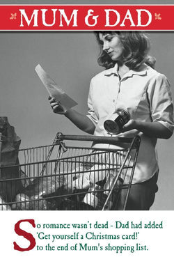 Mum And Dad Christmas Card