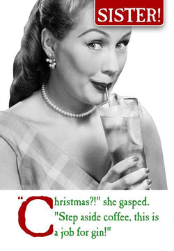 Sister Humour Christmas Card