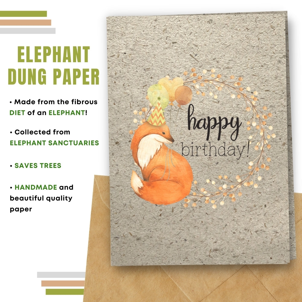 General Birthday Card - Happy Fox