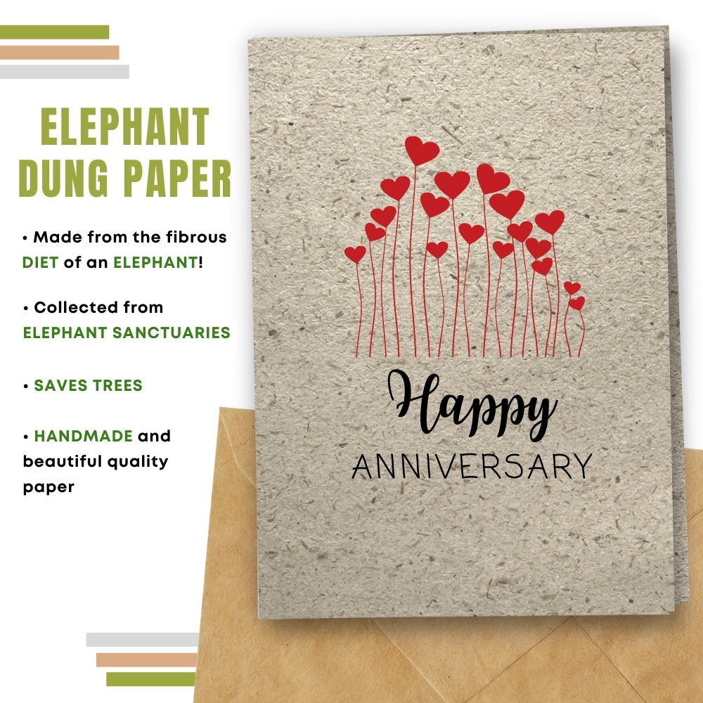 General Anniversary Card - Heart Field