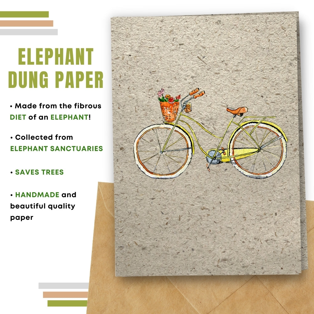 General Blank Card  - Yellow Bike