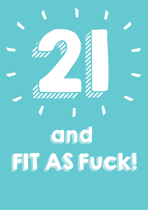 Humour 21st Birthday Card Personalisation