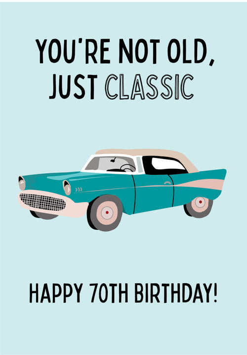 70th Male Birthday Card Personalisation