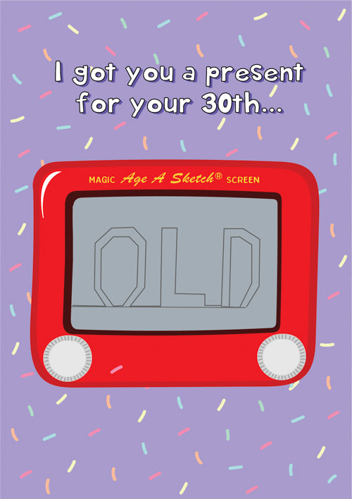 30th Birthday Card Personalisation