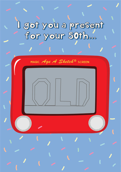 50th Male Birthday Card Personalisation