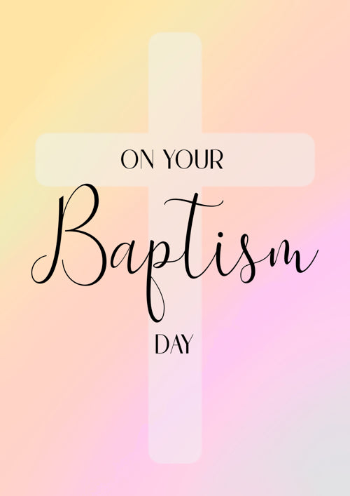 Baptism Day Card Personalisation
