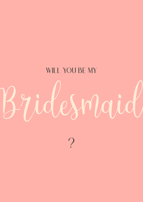 Bridesmaid Card Personalisation