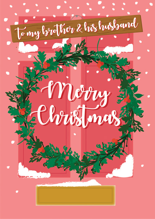 LGBTQ+ Husband Christmas Card Personalisation