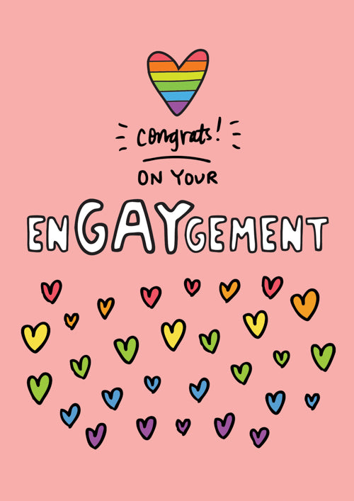 LGBTQ+ Engagement Card Personalisation 