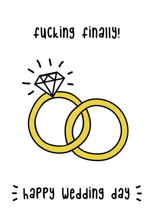 Humour Wedding Female Card Personalisation