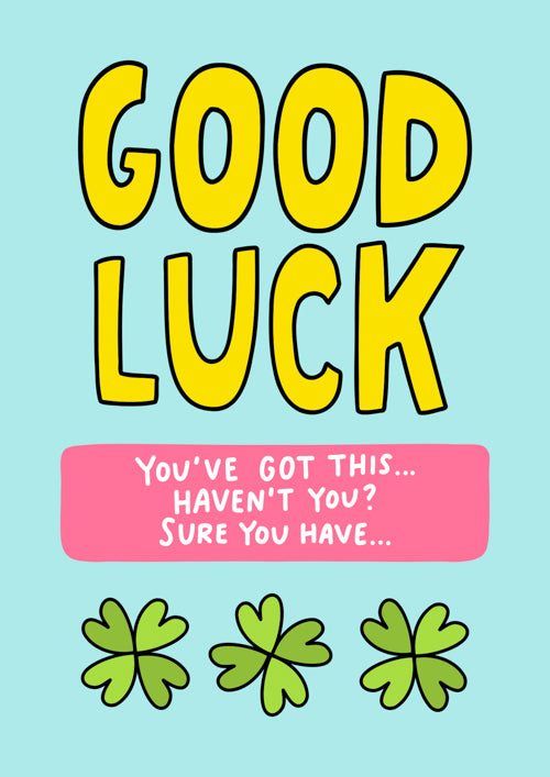 Good Luck Card Personalisation