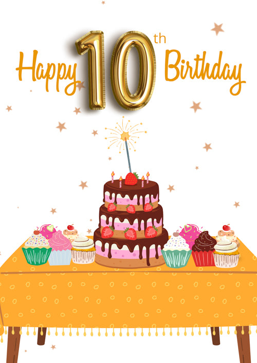 10th Birthday Card Personalisation