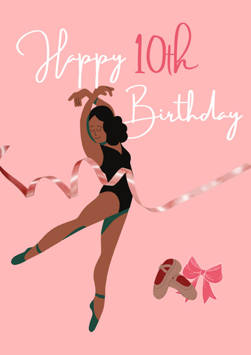 10th Female Birthday Card Personalisation