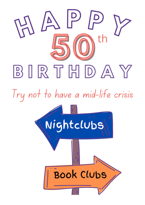 Humour 50th Birthday Card Personalisation