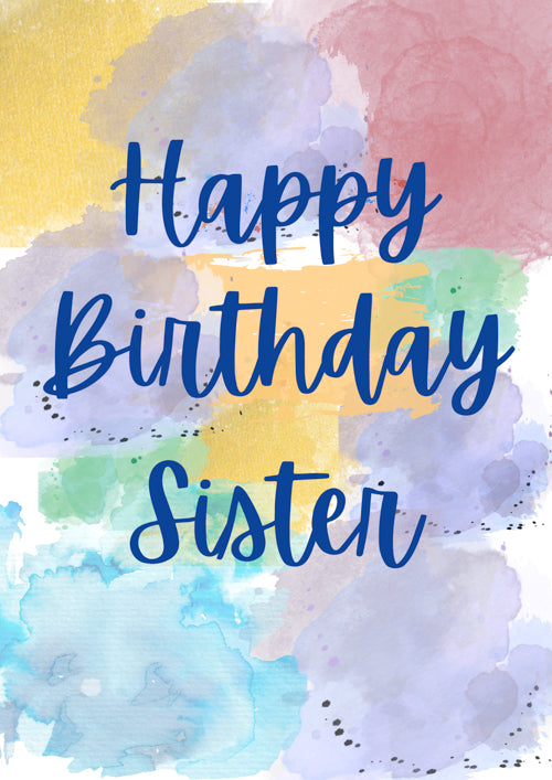 Sister Birthday Card Personalisation
