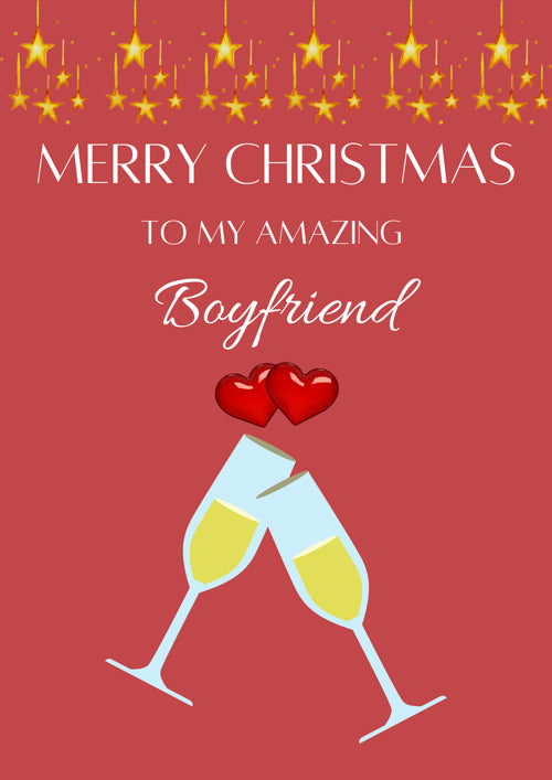 Christmas Boyfriend Card Personalisation